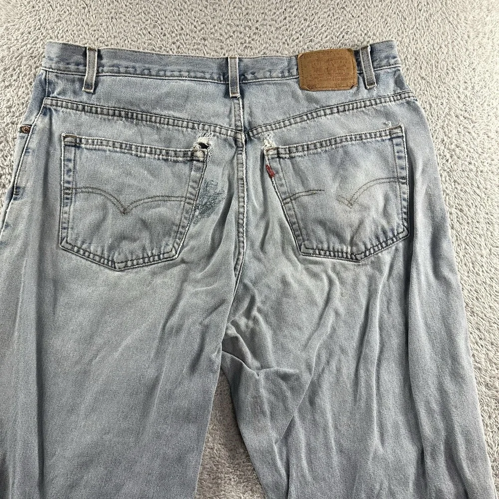Vintage 90s Levi's‎ 560 Jeans Mens 40x32 Light Wash Loose Fit Heavily Distressed